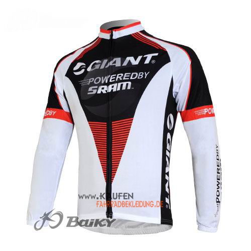 Giant Langarmtrikot 2013 Und Lange Trägerhose Weiß Und Shwarz